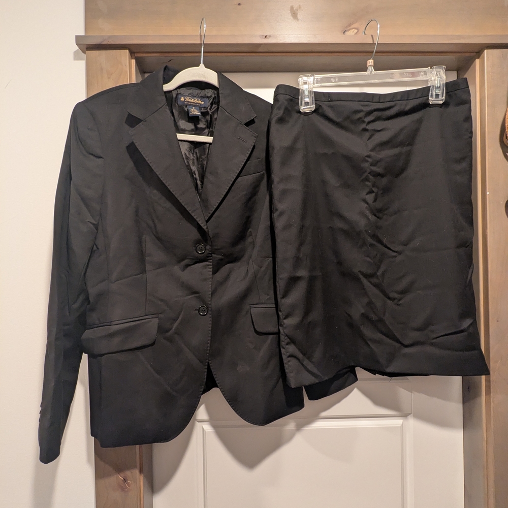 Brooks Brothers Black Blazer and Skirt Set